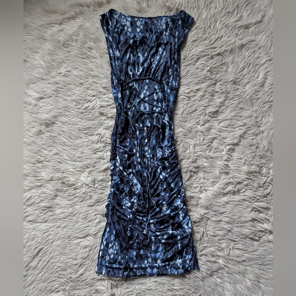 EUC Free People Take Me Away Midi Dress in Night Combo - Picture 10 of 15